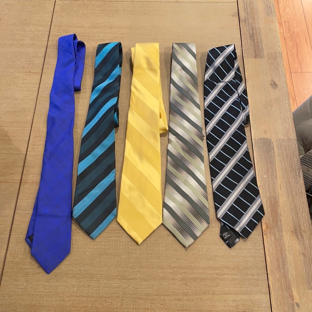 Men’s ties. Set of 5